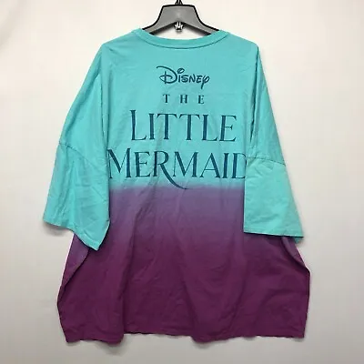 Buy NWT Disney Women The Little Mermaid T-Shirt Plus Size 4 4X Top Tee B227 -7 • 18.99£