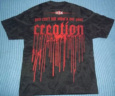 Buy WWE WWF HBK Shawn Michaels Creation All Over Print XL Wrestling T Shirt D-X NXT • 35£