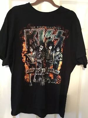 Buy KISS T-Shirt XL - END OF THE ROAD WORLD TOUR - Pristine Condition • 49.95£