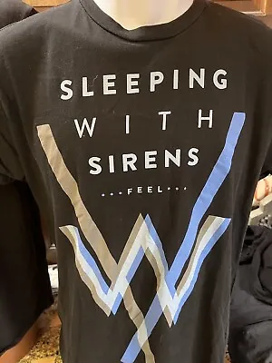 Buy Sleeping With Sirens Band Feel 2009 Tour Concert T-Shirt, Ladies Medium • 15.39£