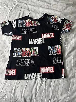 Buy Boys Marvel Logo T-shirt Age 8-9 • 2£