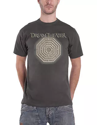 Buy Dream Theater T Shirt Maze Labyrinth Band Logo Official Mens New Grey • 18.95£