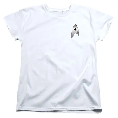 Buy Star Trek Womens T-Shirt Discovery Medical Badge White Tee • 22.10£
