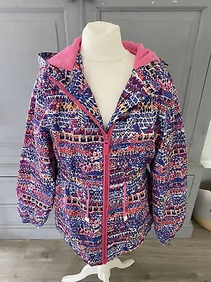 Buy Girls Patterned  Fleece Lined Jacket Age 12-13 Years • 2.95£