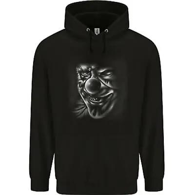 Buy Evil Clown Face Demon Skull Halloween Mens 80% Cotton Hoodie • 24.99£