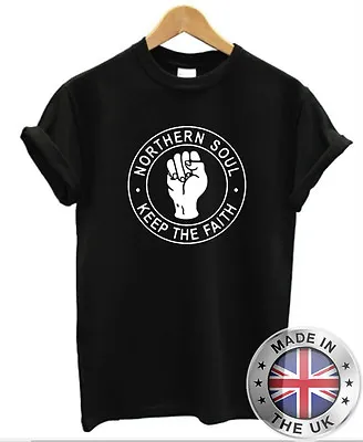 Buy Northern Soul Keep The Faith T-shirt Retro Motown Mens Casino Gift Present • 11.95£