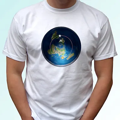 Buy Flat Earth Map T Shirt Top Tee Design Mens Womens Kids Baby Sizes • 9.99£