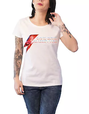 Buy David Bowie Aladdin Sane Eye Flash Skinny Fit T Shirt • 11.94£