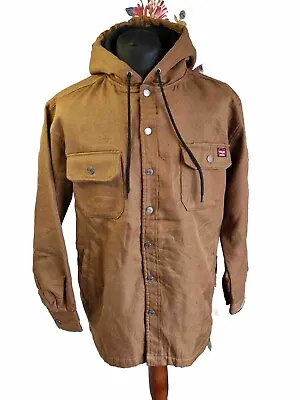 Buy Wrangler Denim Jacket Adult Large Beige Sherpa Lined Trucker Corduroy Mens (H38) • 19.99£