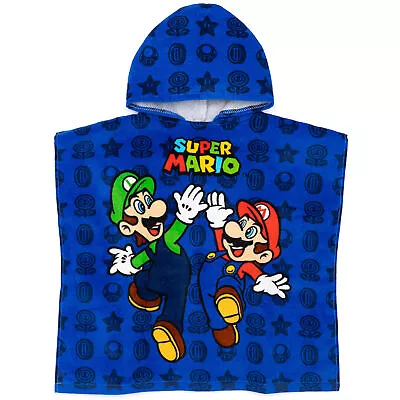 Buy Super Mario Childrens/Kids Hooded Towel NS7386 • 17.71£