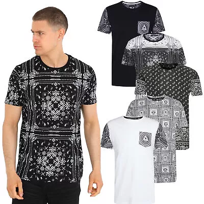 Buy Mens Brave Soul Short Sleeve Cotton Crew Neck Casual Printed T-Shirts Tee • 9.99£