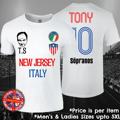Buy Tony Soprano T-shirt Soccer Football The Sopranos The Mob Mafia Italy Italia • 12.95£