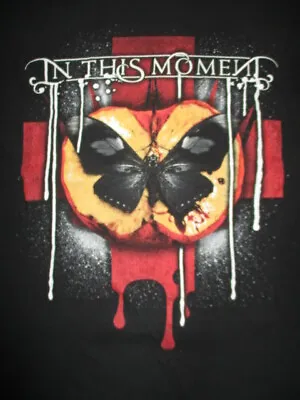 Buy IN THIS MOMENT Concert Tour (MED) T-Shirt BUTTERFLY In APPLE • 28.35£