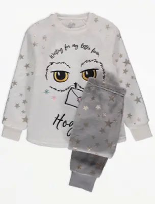 Buy Harry Potter Hedwig Fleece Christmas Pyjama Set Girls Ages 1.5 -12 Years  • 23.99£