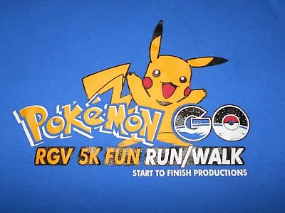 Buy Pokemon Go Pikachu RGV 5K Fun Run/Walk Start Finish Productions T-Shirt Womens S • 21.22£