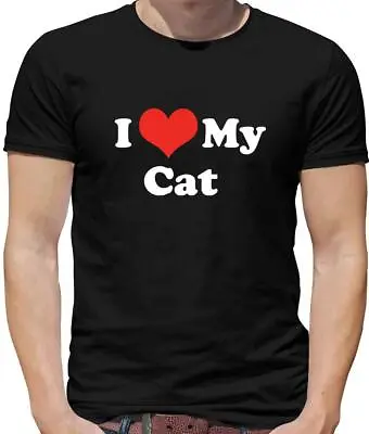 Buy I Love My Cat Mens T-Shirt - Kitten - Feline - Pussy - Cats - Cute  • 13.95£