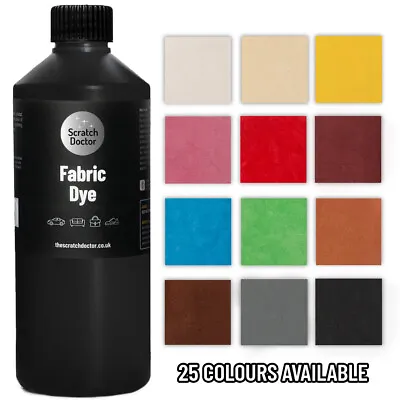 Buy Fabric Dye/Paint. For Use On Clothes, Upholstery, Furniture, Car Seats, Canvas • 24.95£