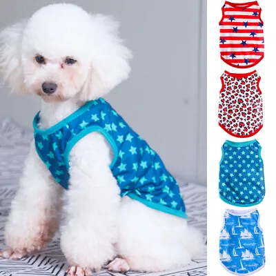 Buy Cute Pet Dog Cat Clothes Summer Puppy T Shirt Clothing Small Dogs Chihuahua Vest • 3.08£