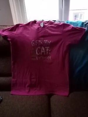 Buy Crazy Cat Woman T-Shirt • 8£