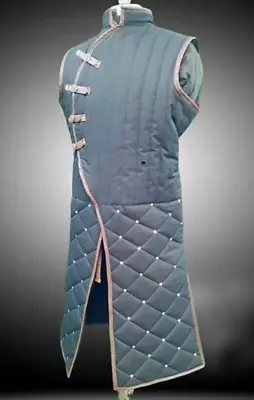 Buy Sleeve Less Gambeson ,witcher Armor Fancy Clothing Medieval Padded Armor,Hallowe • 150£
