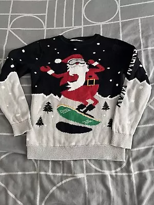 Buy Boys Next Christmas Jumper Aged 8 Years, Worn Once • 5.50£