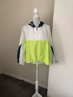 Buy Kaycee Colour Block Green / White Windcheater Raincoat - One Size . New  • 20£