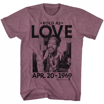 Buy Jimi Hendrix Bold As Love Apr 20 1969 Men's T Shirt Rock Merch • 40.37£