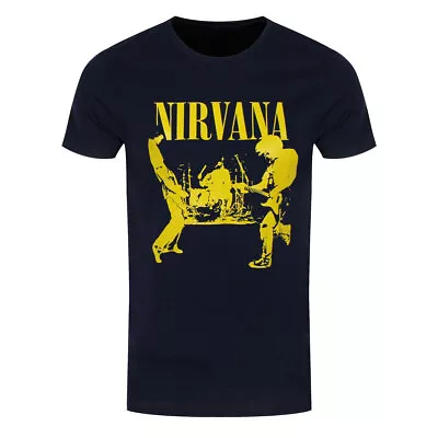 Buy Nirvana T-Shirt Stage Band Official Navy New • 14.95£