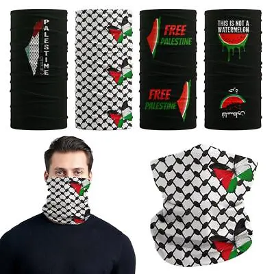 Buy Palestine Flag Bandana Neck Gaiter Palestinian Scarf Headband Riding • 5.24£