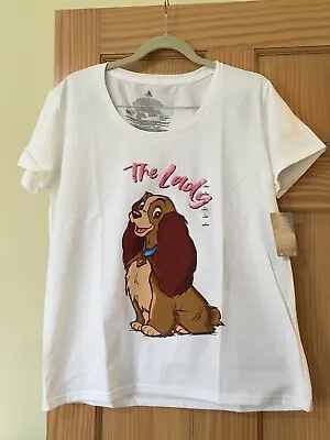 Buy NWT Disney Store Women Lady And The Tramp Tee Shirt Top  • 18.87£