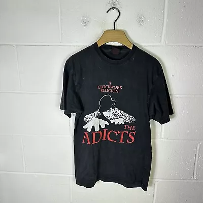 Buy Vintage The Addicts Shirt Mens Large Black Clockwork Orange Rock Punk 90s Band • 53.95£