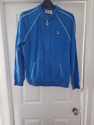 Buy Blue FILA Towelling Retro Jacket Size Medium Bnwot • 25£