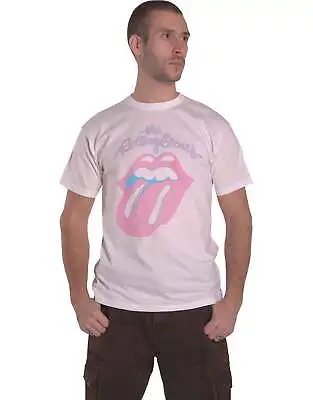 Buy The Rolling Stones T Shirt Washed Out Official Amplified Unisex Vintage White • 19.95£