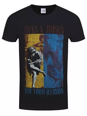 Buy Guns N' Roses GNR T-shirt Use Your Illusion Men's Black • 16.99£
