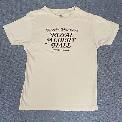 Buy Arctic Monkeys T Shirt Small Beige Royal Albert Hall London 2018 War Child • 50£