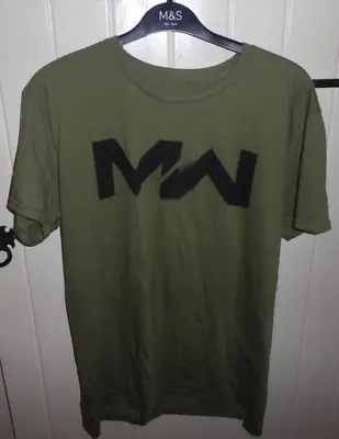 Buy Call Of Duty Modern Warfare Large Green T-shirt Bnwot • 2.99£
