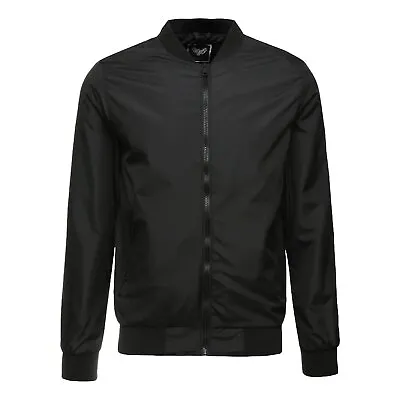 Buy Brave Soul Mens Bomber Jacket Sanjay Padded Baseball Collar Zip Up Outwear • 29.99£