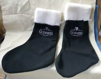Buy Pair Of Guinness Christmas Stockings- 38cm Long. • 4.95£