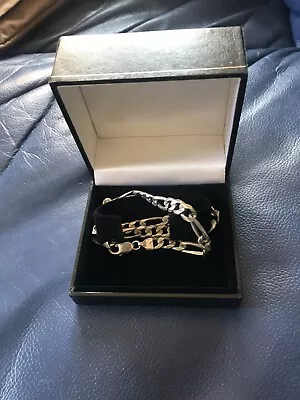 Buy Luxury Hard Case Jewellery Box Bracelet Watch Necklace Black&Gold Trim 8x9x5 Cm • 11.90£