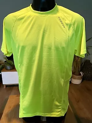 Buy Mens Hi Vis T Shirt Size XL Cycling Running Top Gym Sport Fluro Yellow Dare 2b • 14.99£