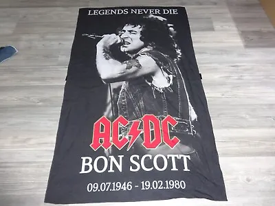 Buy AC-DC AC/DC Flag Flagge Poster Heavy Metal Hard Rock Tribute Dio Bon Scott 666 • 21.59£
