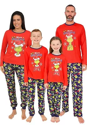 Buy The Grinch Merry Grinchmas Family Long Pyjamas Christmas Boys Girls Mens Ladies • 19.99£
