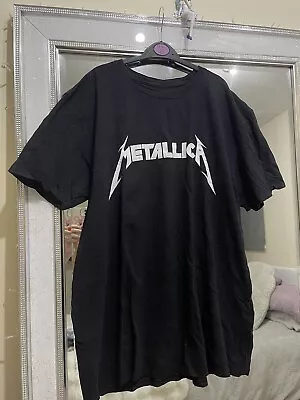 Buy Oversized Vintage Style Graphic Print Metallica T-shirt • 10£