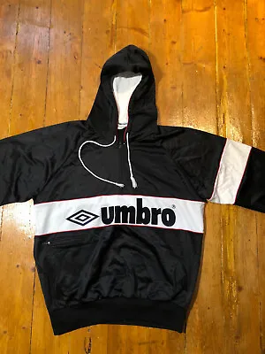 Buy Umbro Vintage Nylon Triacetat Shiny Hoodie Football Men’s Sz. M (S) • 30£