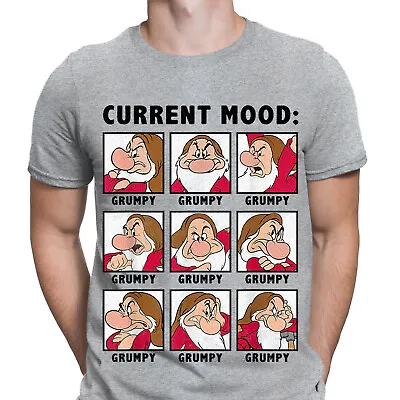 Buy Grumpy Seven Dwarf Current Moods Funny Fathers Day Mens T-Shirts Tee Top #VED • 9.99£