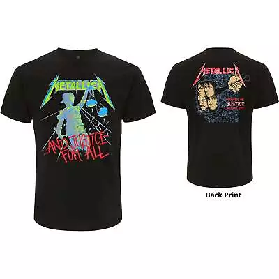 Buy Metallica Unisex T-Shirt: And Justice For All (Original) (Back Print) OFFICIAL N • 19.88£