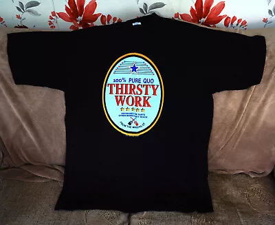 Buy Status Quo Vintage Memorial T-Shirt Thirsty Work 1994 Tour/FREE Post • 14.50£