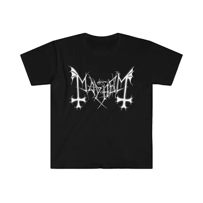 Buy Mayhem T Shirt Band Logo Metal Rock Unisex Tee Legendary Black Metal Icons • 19.99£