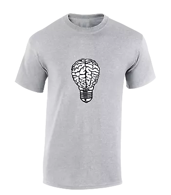 Buy Brain Lightbulb Idea Mens T Shirt Cool Graffiti Art Urban Artist Banksy Retro • 7.99£