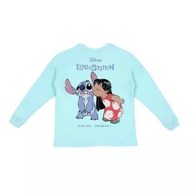 Buy Disney Lilo And Stitch Turquoise Green Sweatshirt Top - Size L - New With Tags • 20£